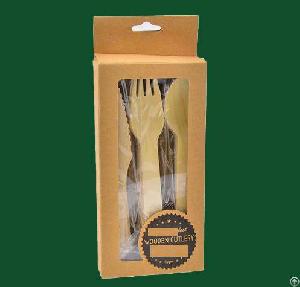 disposable wooden cutlery knife forks