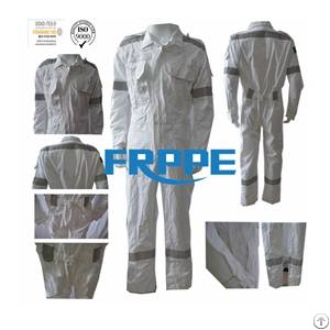 Fire Rated Fr Cotton Coveralls Two Tone Cotton Denim Orange Navy Blue