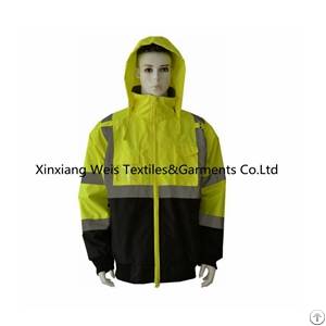 Hi Vis Water Proof Jacket / Safety Raincoat