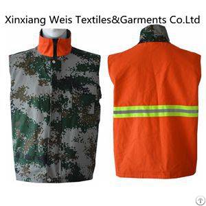 Protective Flame Retardant Forest Fire Fighting Vest Double-sided