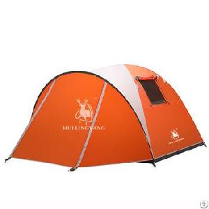 One Bedroom Double Layer Waterproof Family Picnic Tent H30