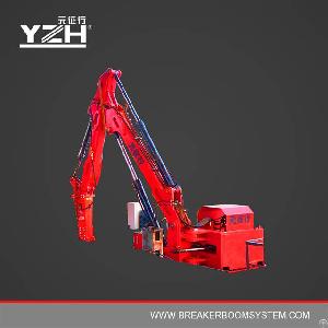 Fixed Hydraulic Rockbreaker Boom Systems For Jaw Crusher