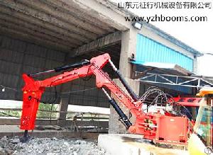 multi pedestal rockbreaking boom systems