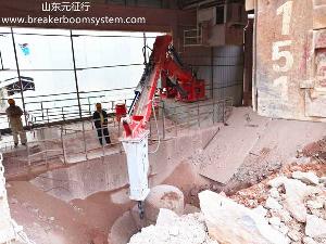 stationary pedestal hydraulic rock breaker boom systems gyratory crusher