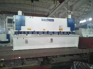 cnc guillotine shear machine 83200mm steel plate cutting