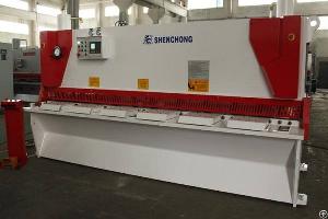 cnc hydraulic guillotine shear machine anti twist ce europe sold austria