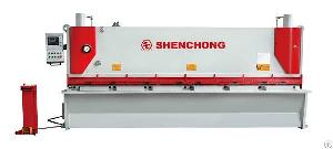 Cnc Hydraulic Shearing Machine With Steel Cutting Blade For Sheet Metal