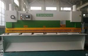 Korea Hydraulic Guillotine Shears 6mm 3200mm Steel Plate Shearing Machine