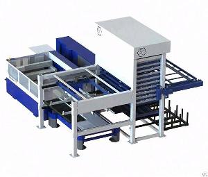 Laser Cutting Machine Loading And Loading System Double Beam Rack For Sale