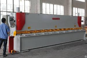 shearing machine cnc hydraulic guillotine shear 6m 6mm metal plate cutting