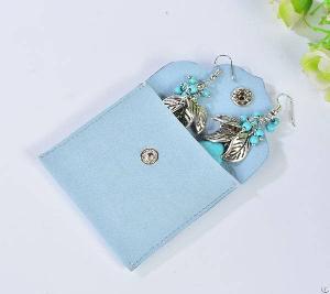 Microfiber Jewelry Bag With Snap Button