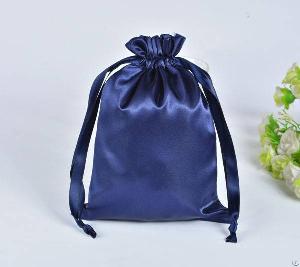 Navy Blue Satin Gift Bag