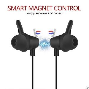 A6 Smart Magnet Control Wireless Earphones For Sport