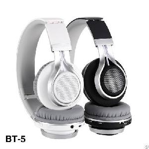 bt5 foldable space saving wireless bluetooth headphones