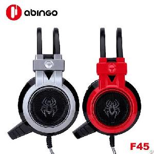 f45 wire gaming headset mic games lovers