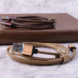 More Durable Connector And Chip Upgarde Leather Data Cable