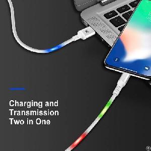 Voice-activated Glows Durable Usb Cable Fast Charging Cable