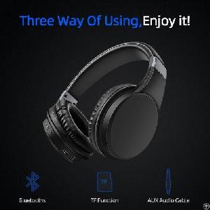 y6 stereo sound adjustable headband wireless bluetooth headphone