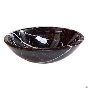 Black Marble Vessel Bathroom Bowl