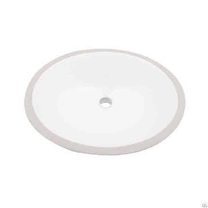 Oval Undermount Ceramic Bathroom Basin