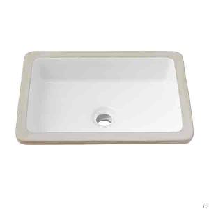 Rectangular Bathroom Ceramic Sink