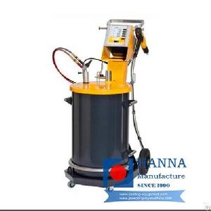 metal door manual powder coating line spraying gun