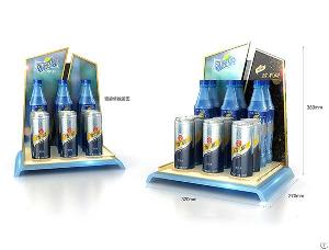 Customized High-end Beverage Plastic Countertop Display