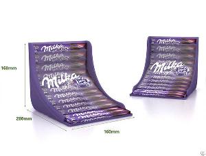 customized promotional plastic chocolate gravity feed display box
