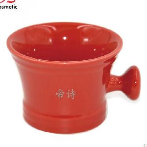 Wholesale Custom Wet Soap Shaving Mug With Handle