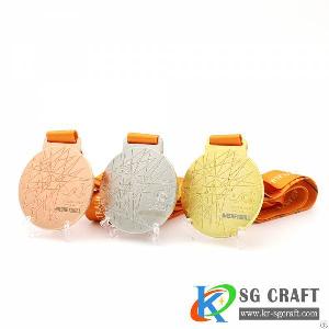 High Quality Custom Made Metal Stamping Engraved Blank Medal