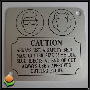 Stamping Parts Machine Name Plates