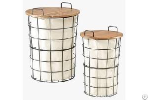 Laundry Storage Baskets With Lid