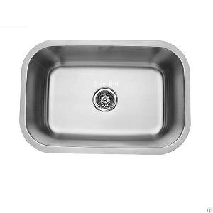 Deep Undermount Single Bowl Stainless Kitchen Sink