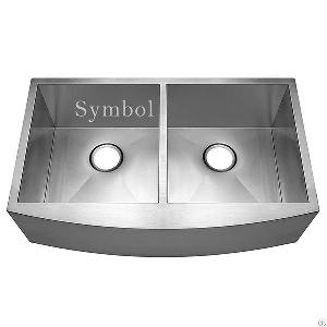 Inch 33 Double Bowl Stainless Steel Farmhouse Sink