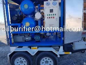 mobile transformer oil filtration plant weather proof purification equipment