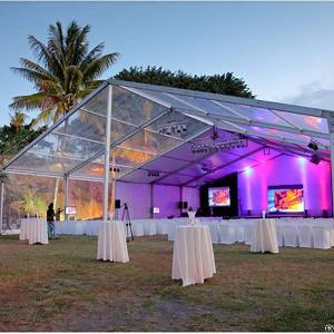 clear span frame wedding tent