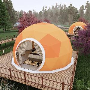 luxury geodesic dome glamping tent