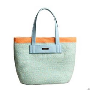 multi braid paper tote bag