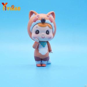 Customized Cute Fox Plastic Action Model Figures Toy For Collect