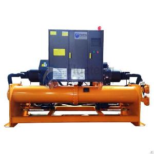 closed 220v water cooled screw chiller