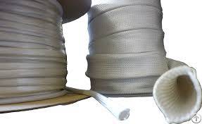 Glass Fiber / Fiberglass Braided Sleeve For Hose And Cable Protection