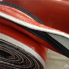 Silicone Fiberglass Fire Proof Sleeve With Velcro For Cable Wire Hose Heat Protection