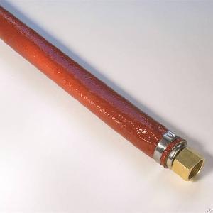 silicone rubber jacket fiberglass heat fire resistant sleeves hose wire cable protection