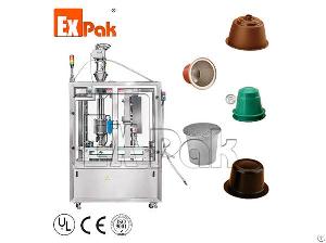 cpl 2501 linear coffee capsule filling sealing machine