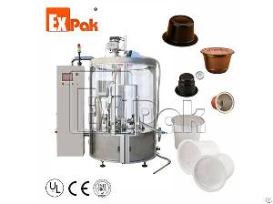 Rotary Type Coffee Capsule Filling And Sealing Machine Cpr-4501