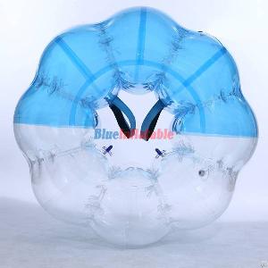 Half Coloured / Half Blue Bubble Ball Suit  Free Shipping