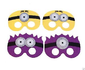 Cheap Custom Colorful Halloween Superhero Felt Masks