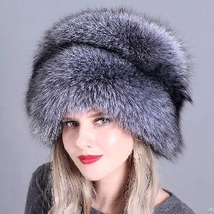 Top Quality Colorful Woman Real Fox Fur Hats