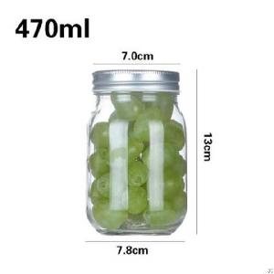 Clear Mason Glass Jar