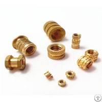 Insertion Knurled Round Nuts Thru Threaded Inserts Brass Insert Nut